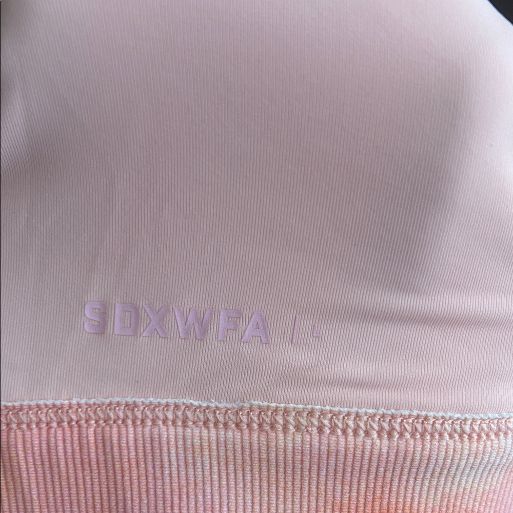 Whitefox x Sarah’s Day Kelly Sports Bra Pink Sunset - Picture 7 of 7